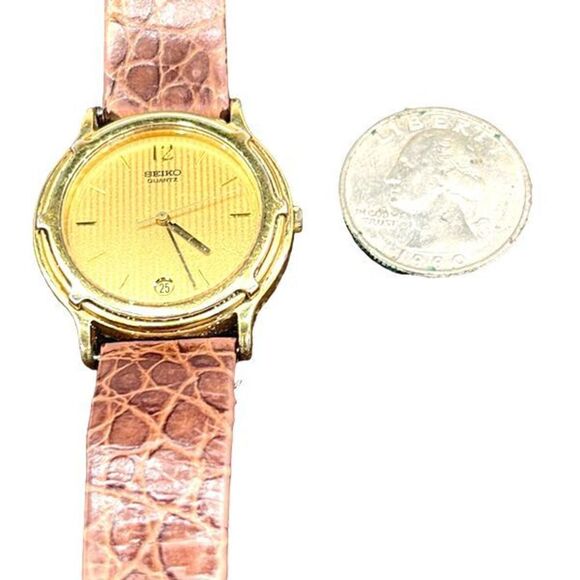 Rare Vintage Seiko 5P32 6009 Quartz Goldtone Watch - Picture 2 of 8